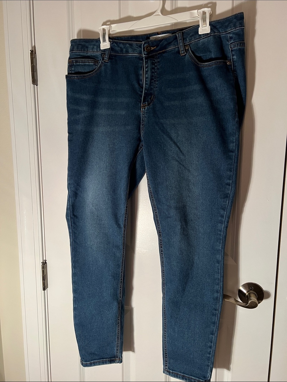Ellen Tracy Women’s Indigo Skinny Stretch Jeans Size 16W Serene